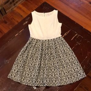 Black/Ivory Xhilaration Dress - Like new!